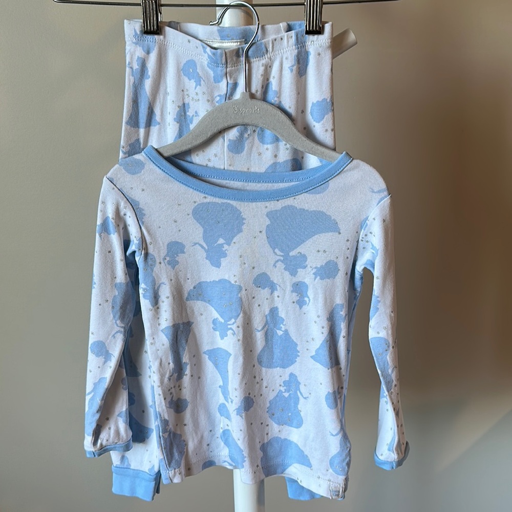 Baby Gap x Disney Princess Long Sleeve Pajamas Size 3